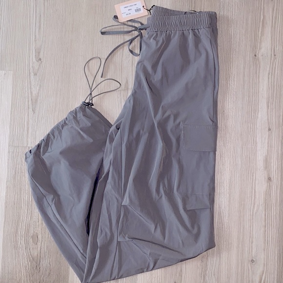 Women’s Charcoal Grey Parachute Pants- Small - Picture 3 of 5